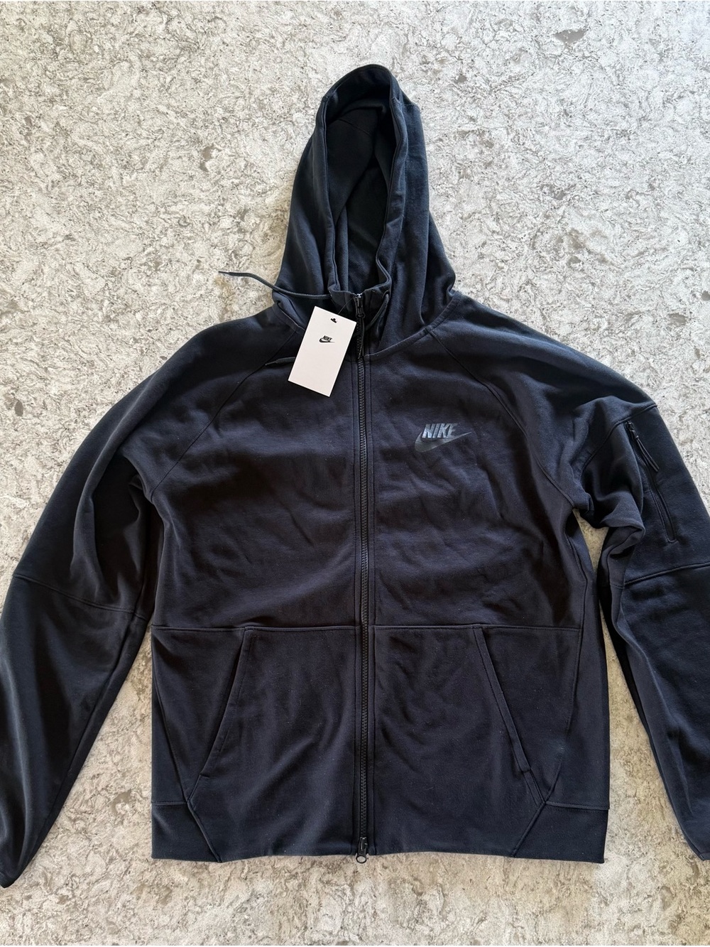 Nike Black Men's Full-Zip Hooded Sweatshirt